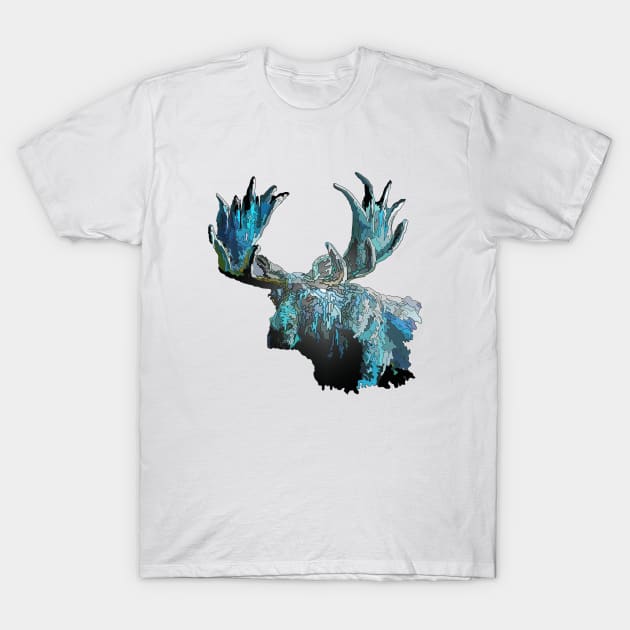 Too Cool Moosey Moose T-Shirt by KelsterLaneCreative